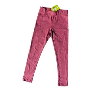Crazy 8 Girls S 5-6 Pink Leggings w/ Silver Sparkles